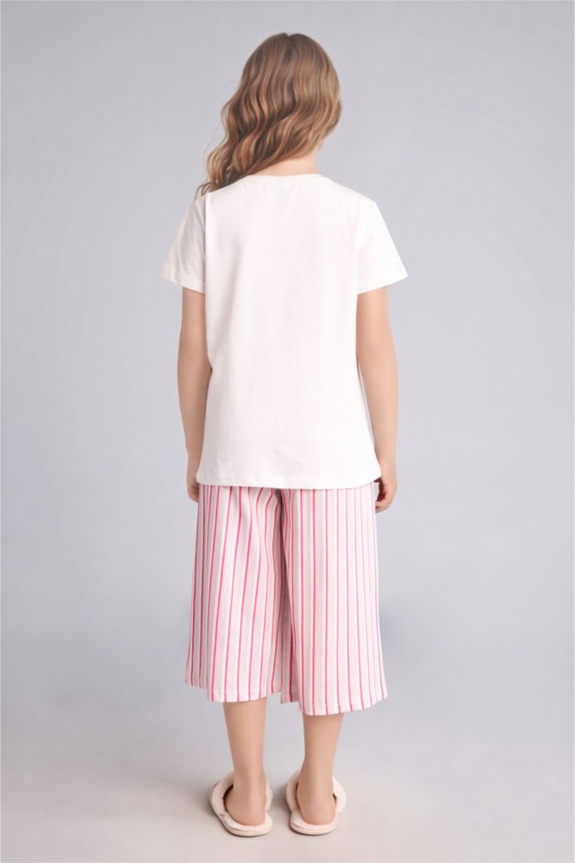 Young Girls - Teen Girls Light Pink 2 piece Regular Fit Knitted Pyjamas