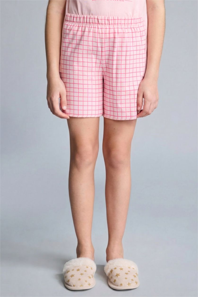 Kız Çocuk - Genç Kız Açık Pembe Lilo & Stitch 2'Li Pijama Takım Kız Çocuk