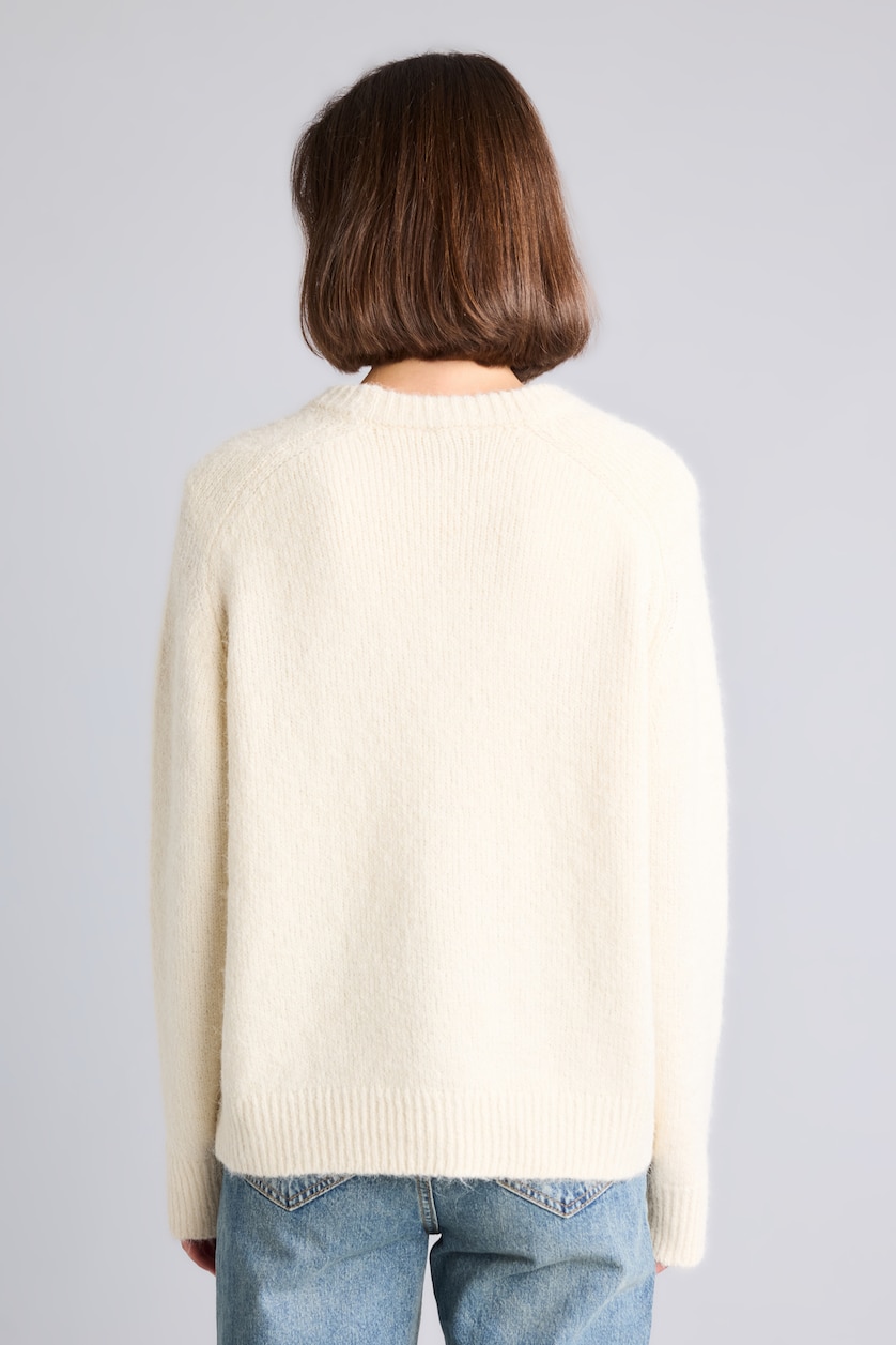 Women Beige Oversize Fit Pullover