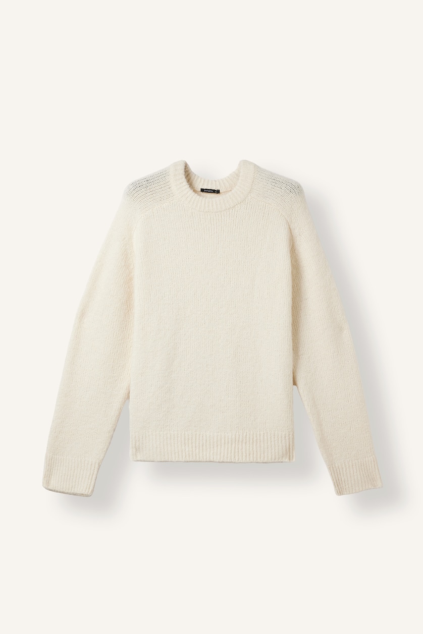Women Beige Oversize Fit Pullover