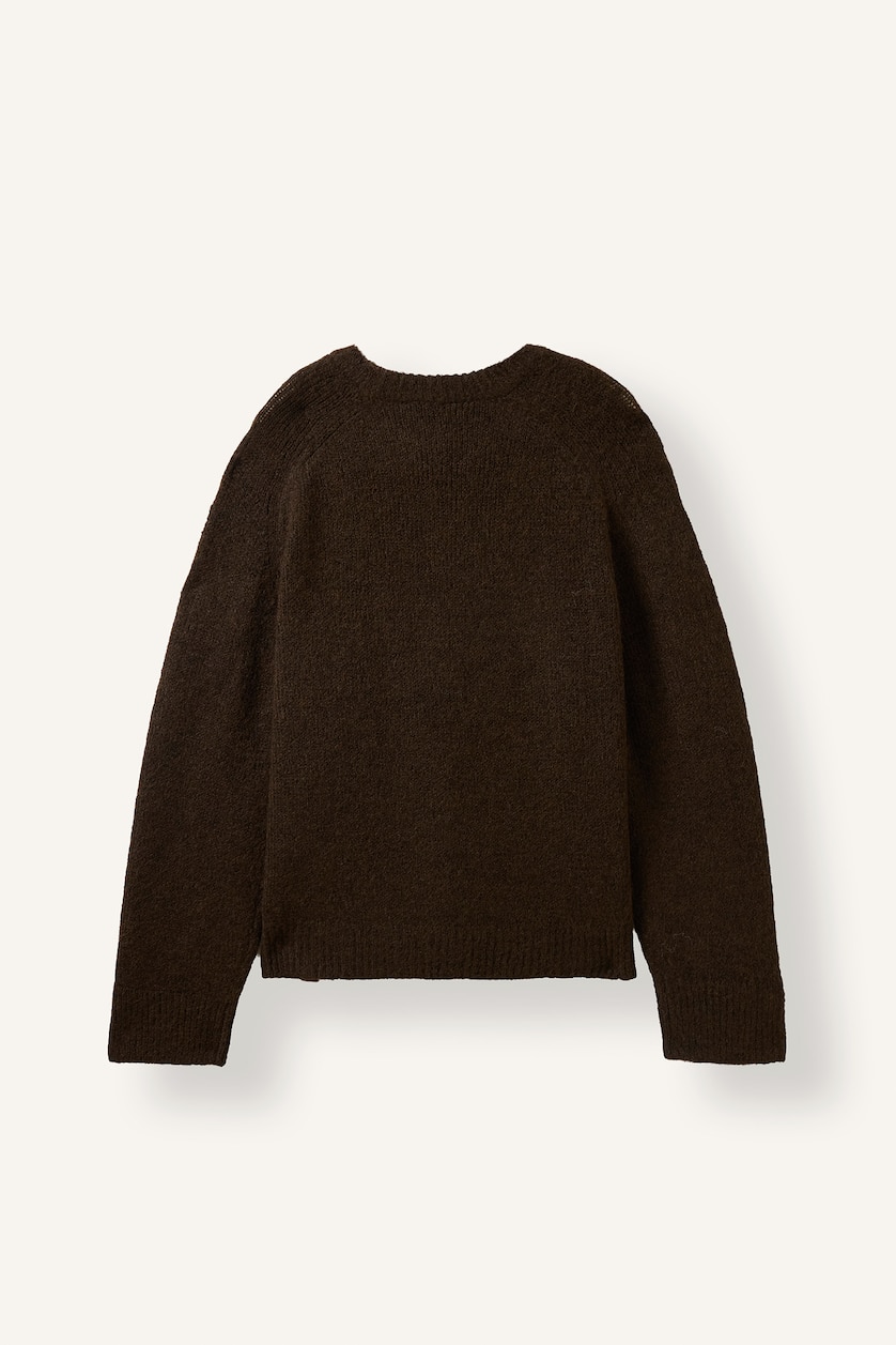 Women Brown Oversize Fit Pullover