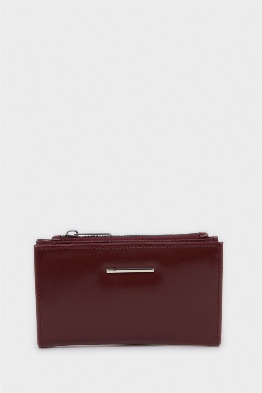Kadın Bordo Kadın Suni Deri Cüzdan
