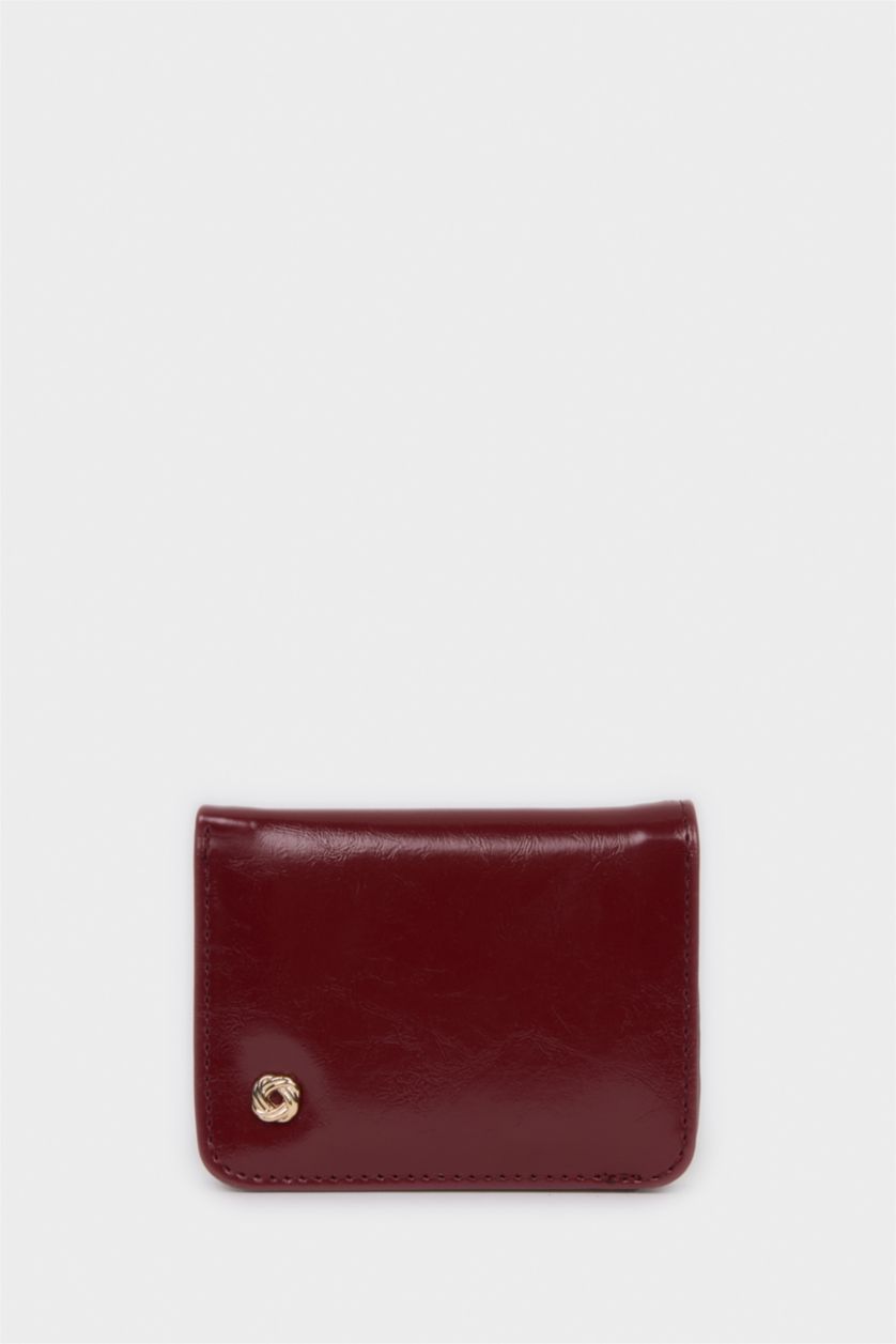 Kadın Bordo Kadın Suni Deri Cüzdan