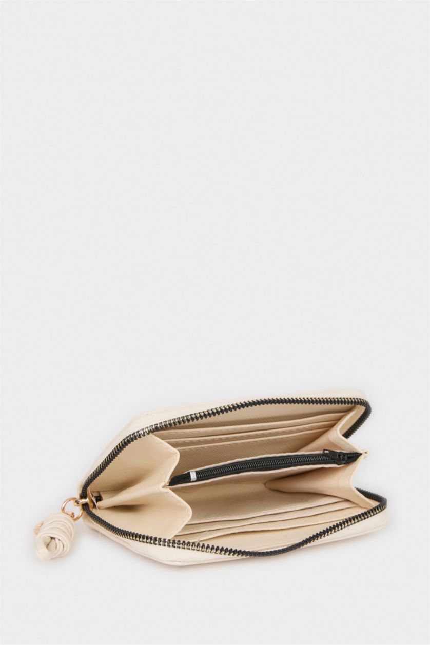 Kadın Bej Kadın Suni Deri Cüzdan