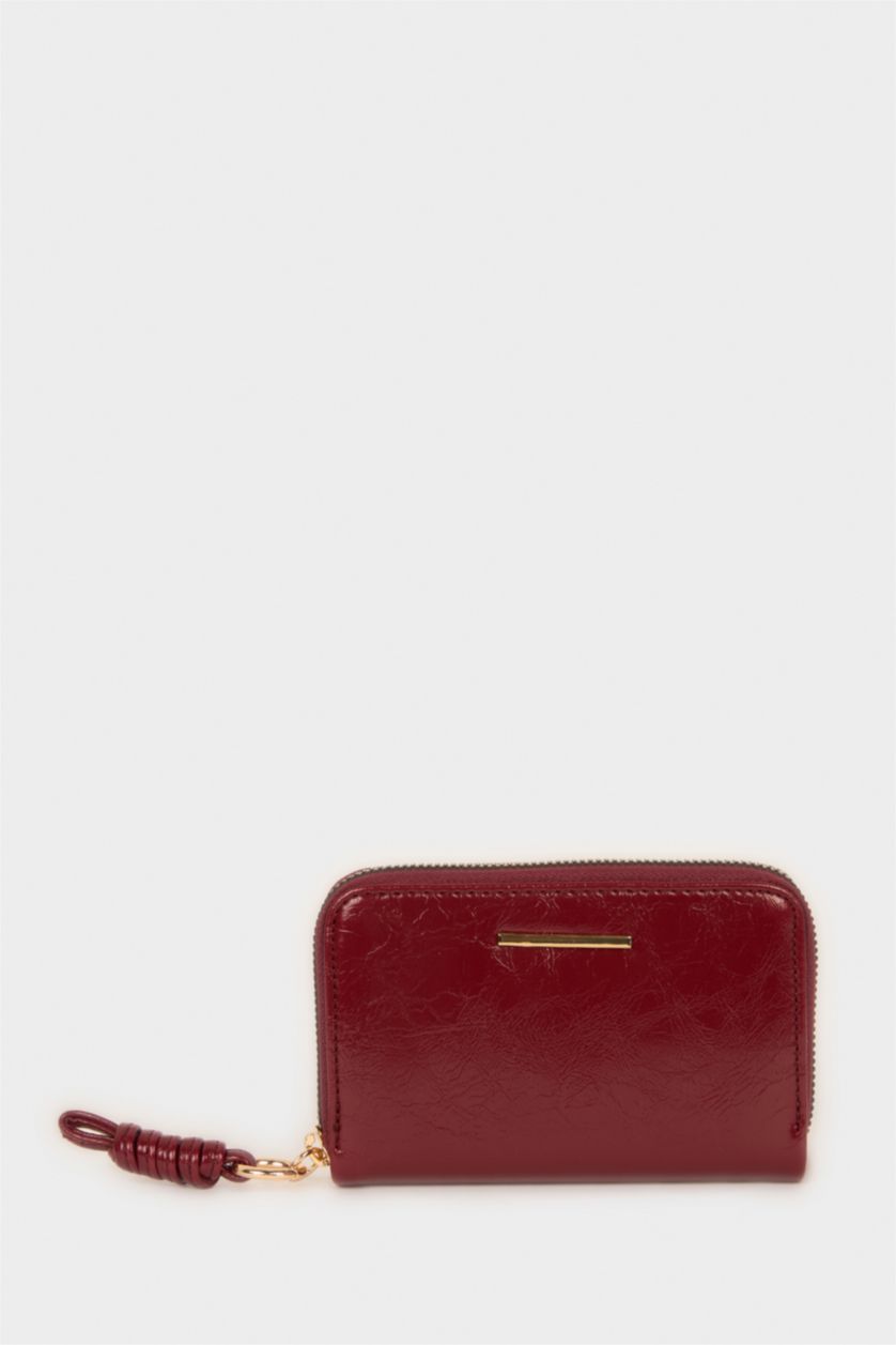 Kadın Bordo Kadın Suni Deri Cüzdan