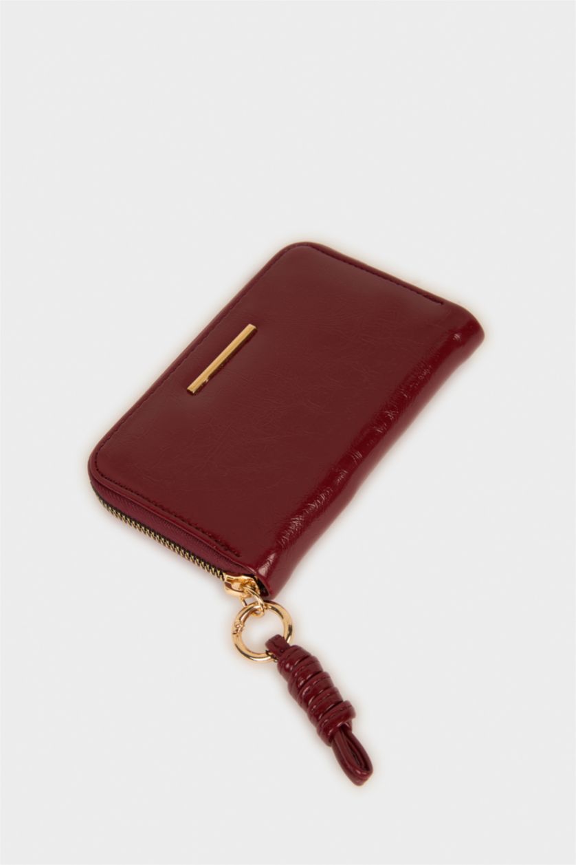 Kadın Bordo Kadın Suni Deri Cüzdan