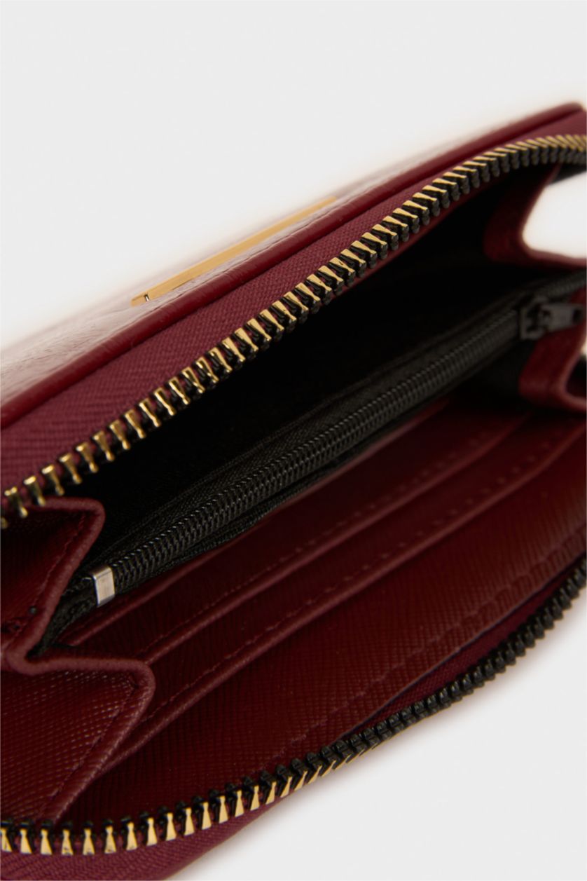 Kadın Bordo Kadın Suni Deri Cüzdan