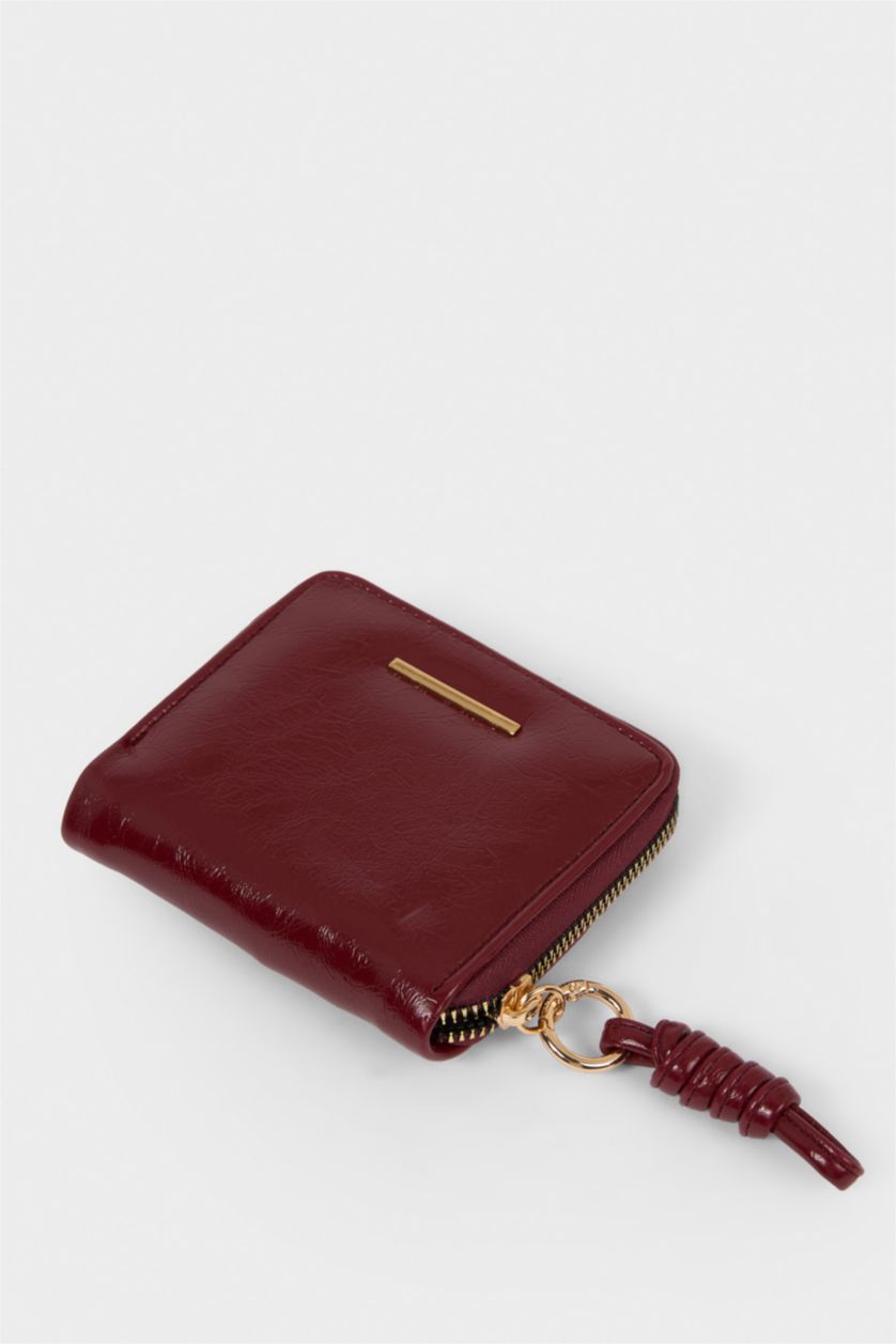 Kadın Bordo Kadın Suni Deri Cüzdan