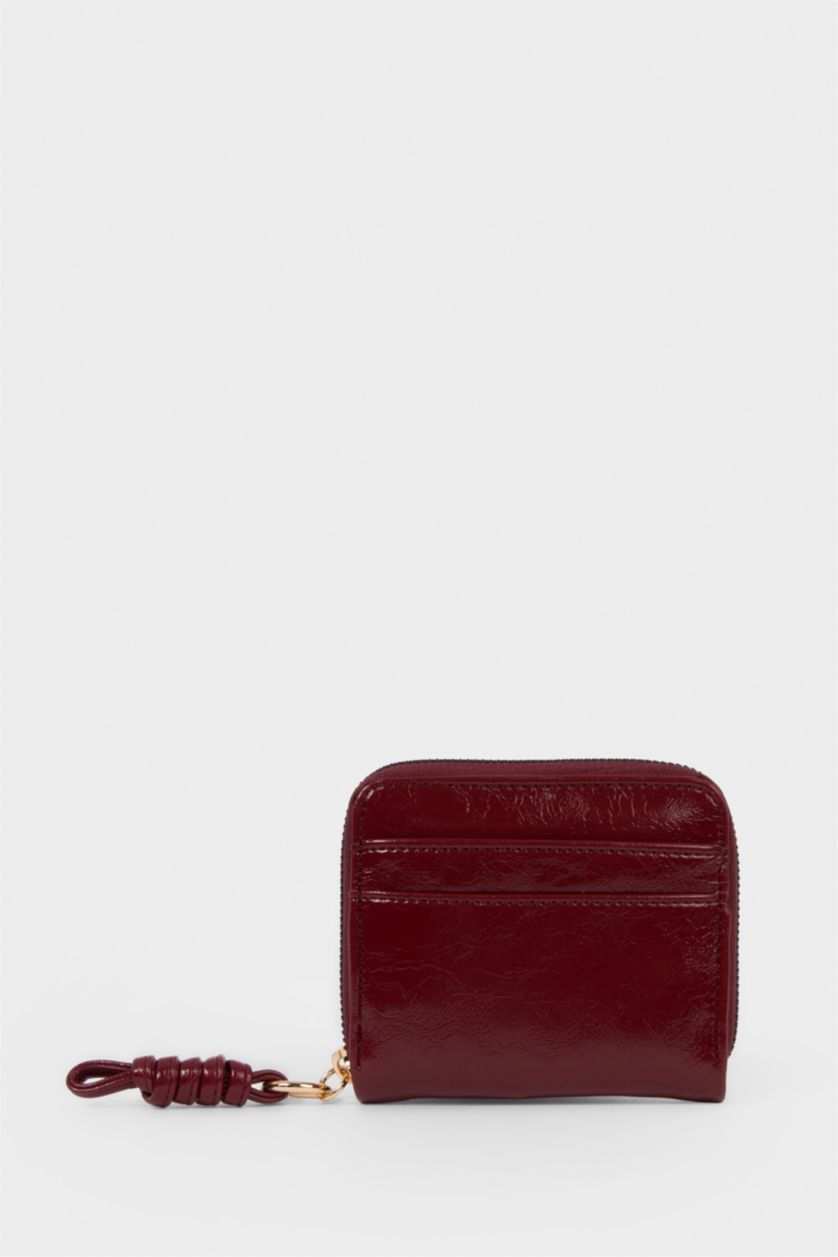 Kadın Bordo Kadın Suni Deri Cüzdan