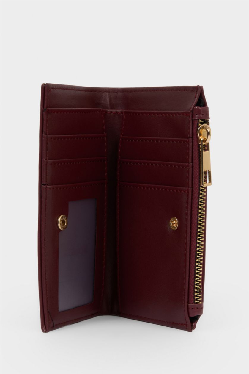 Kadın Bordo Kadın Suni Deri Cüzdan