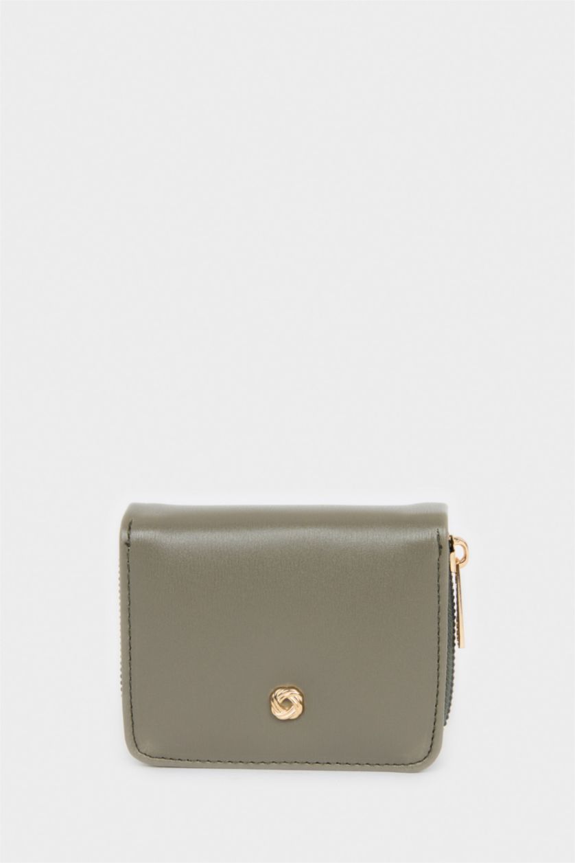 Kadın Yeşil Kadın Suni Deri Cüzdan