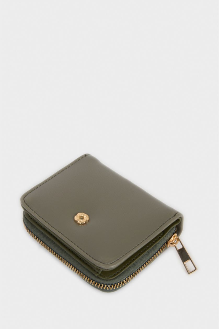 Kadın Yeşil Kadın Suni Deri Cüzdan