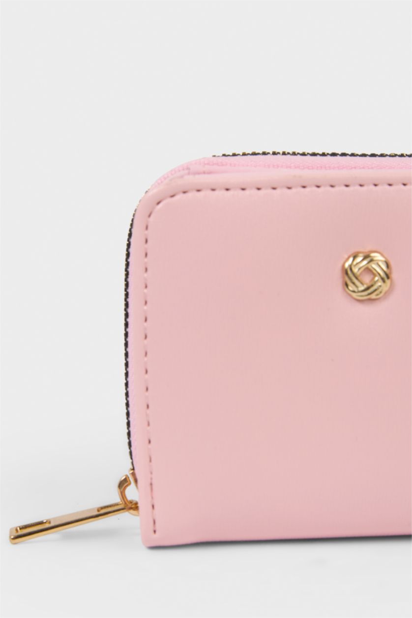 Kadın Pembe Kadın Suni Deri Cüzdan