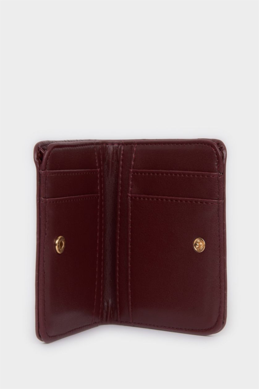 Kadın Bordo Kadın Suni Deri Cüzdan