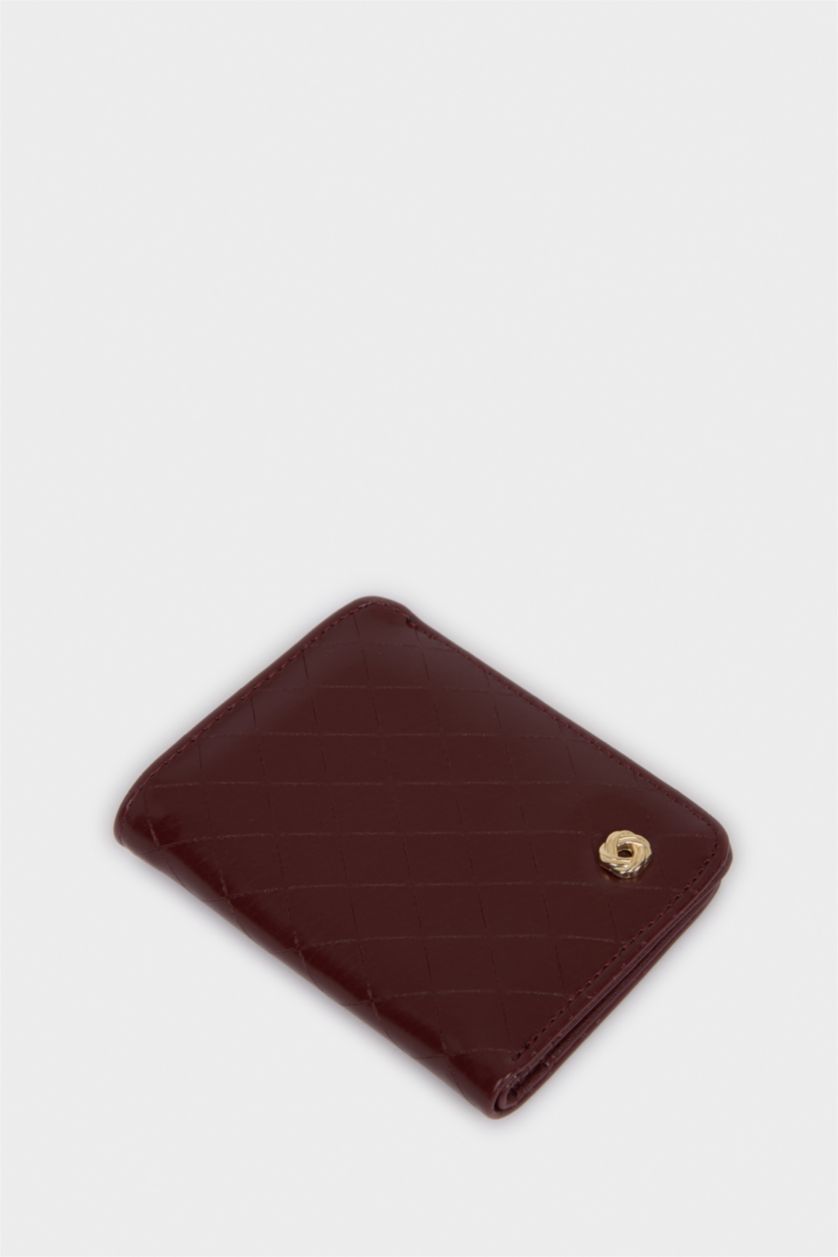 Kadın Bordo Kadın Suni Deri Cüzdan