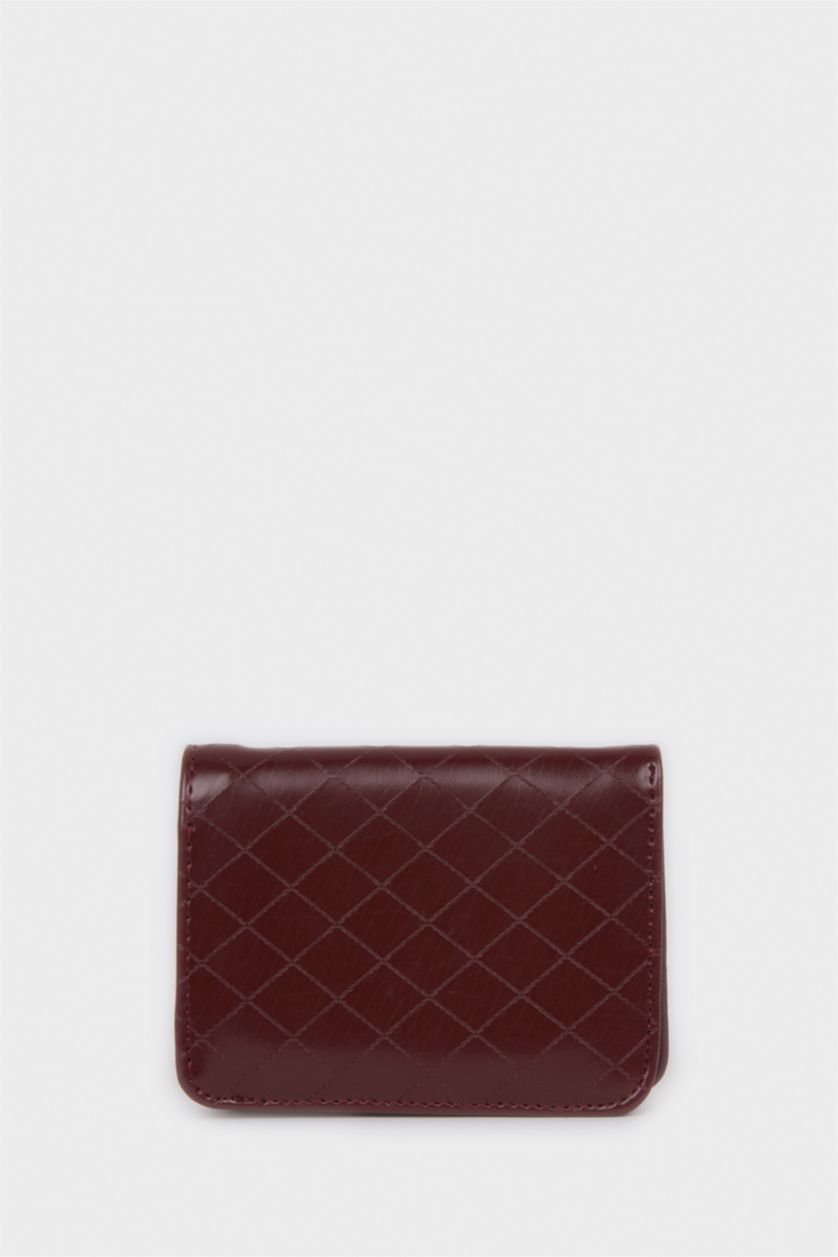 Kadın Bordo Kadın Suni Deri Cüzdan