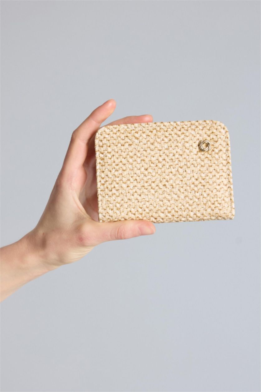 Women Beige Woman Faux Leather Wallets