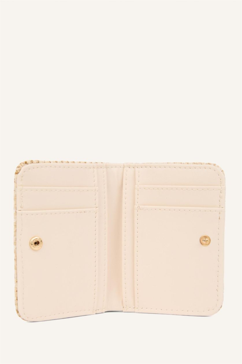 Kadın Bej Suni Deri Cüzdan