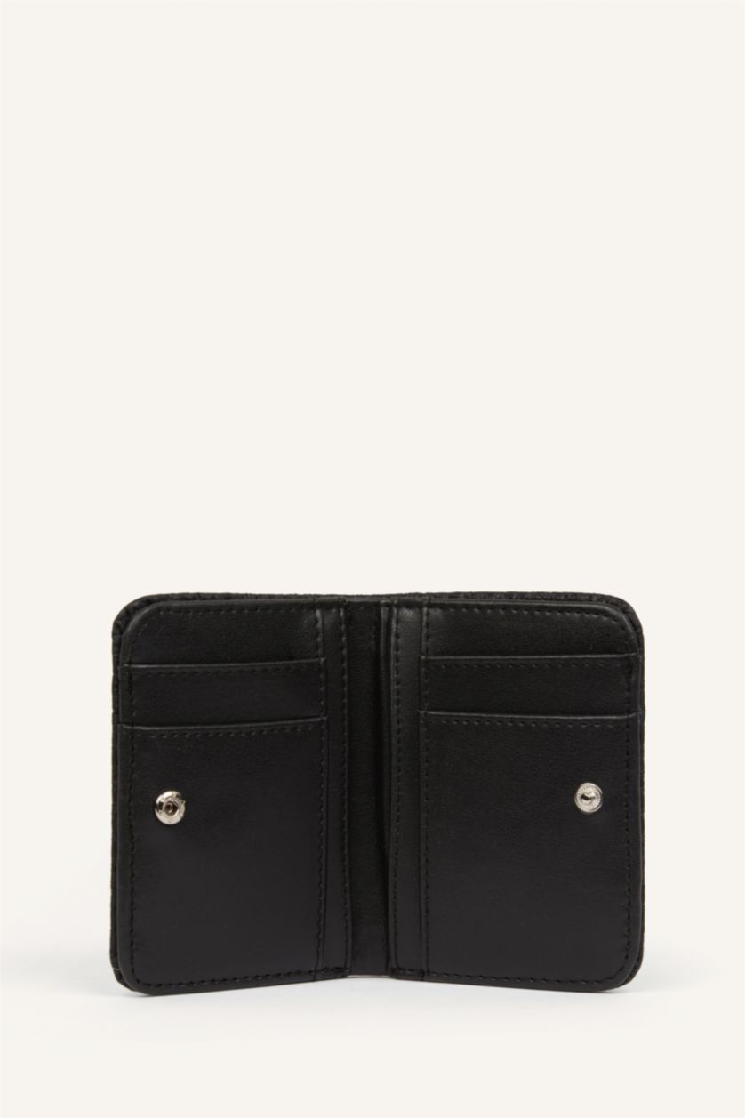 Kadın Siyah Suni Deri Cüzdan