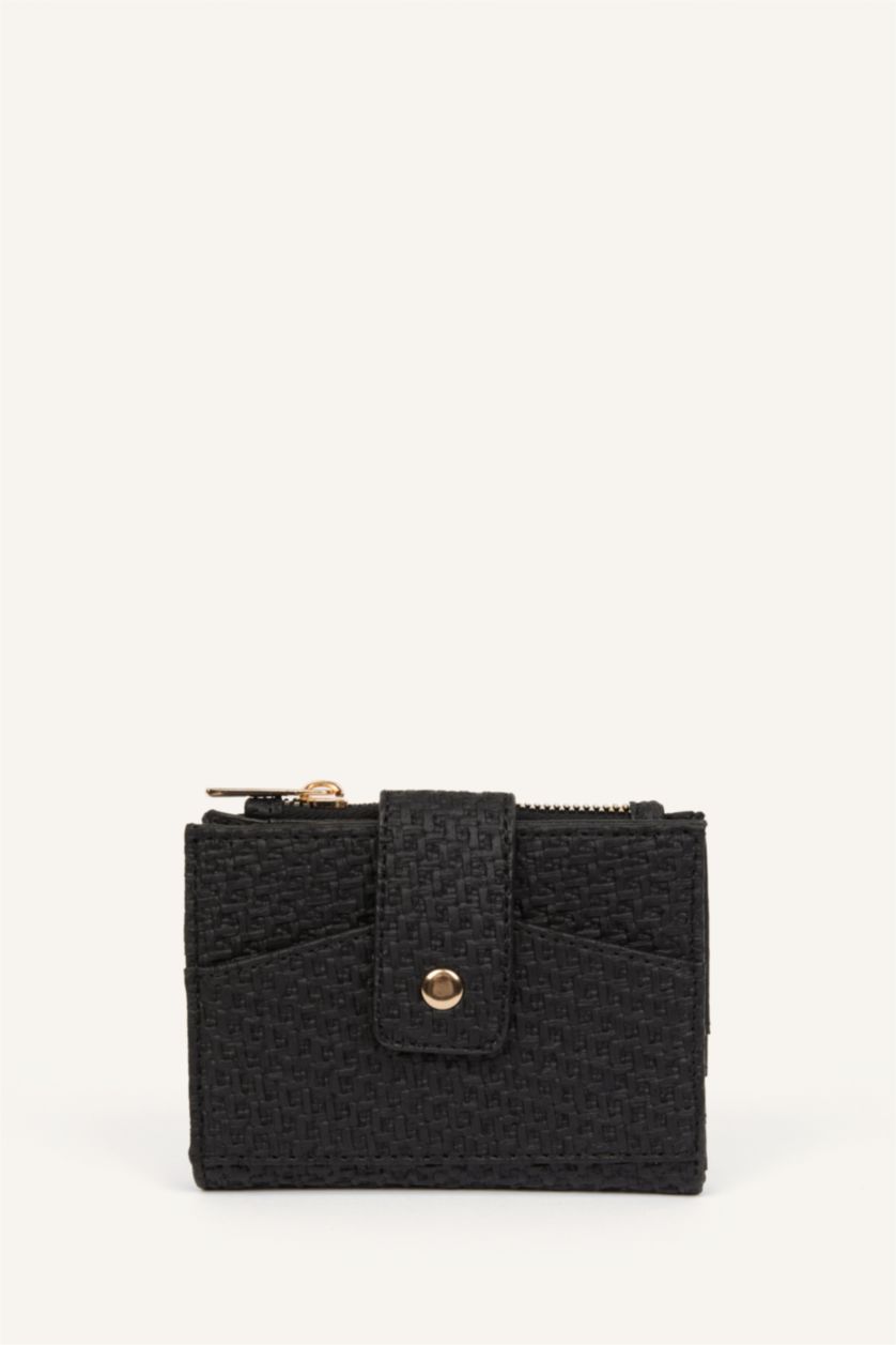 Kadın Siyah Suni Deri Cüzdan