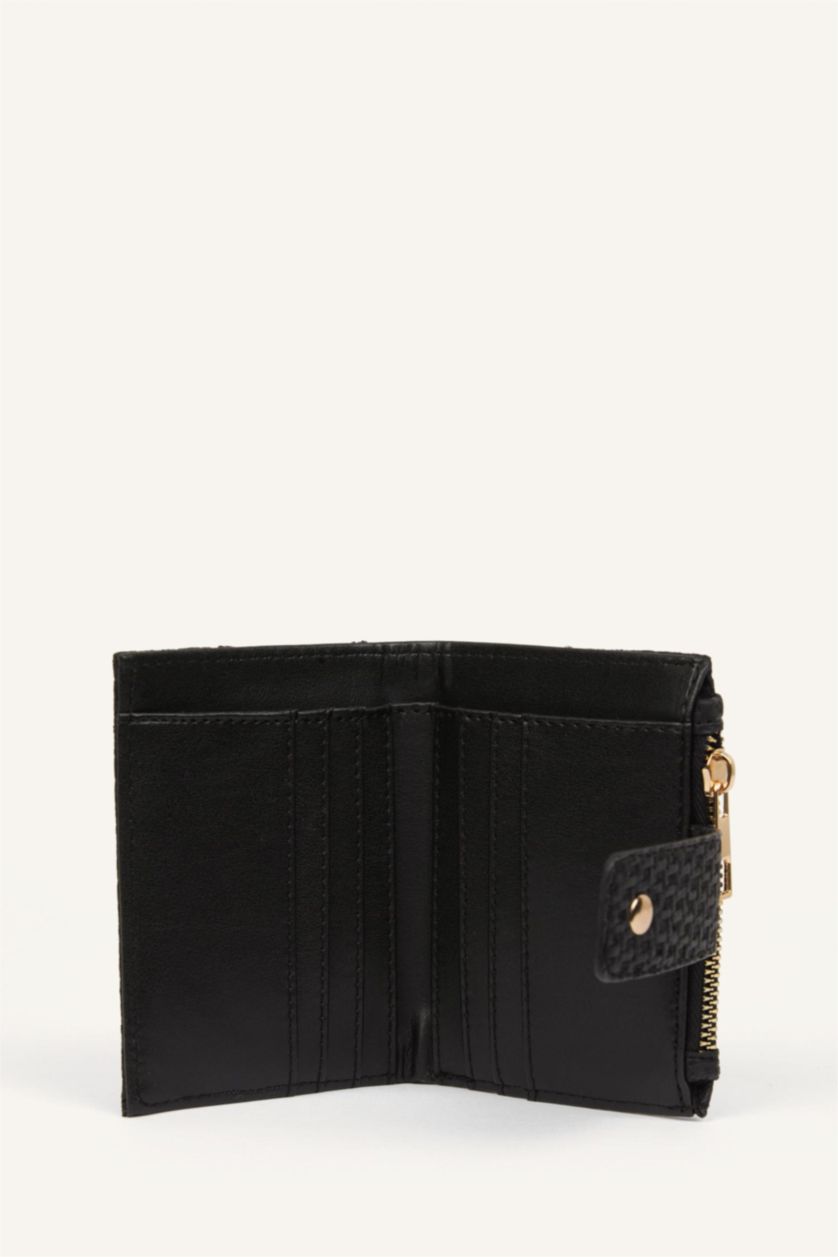 Women Black Woman Faux Leather Wallets