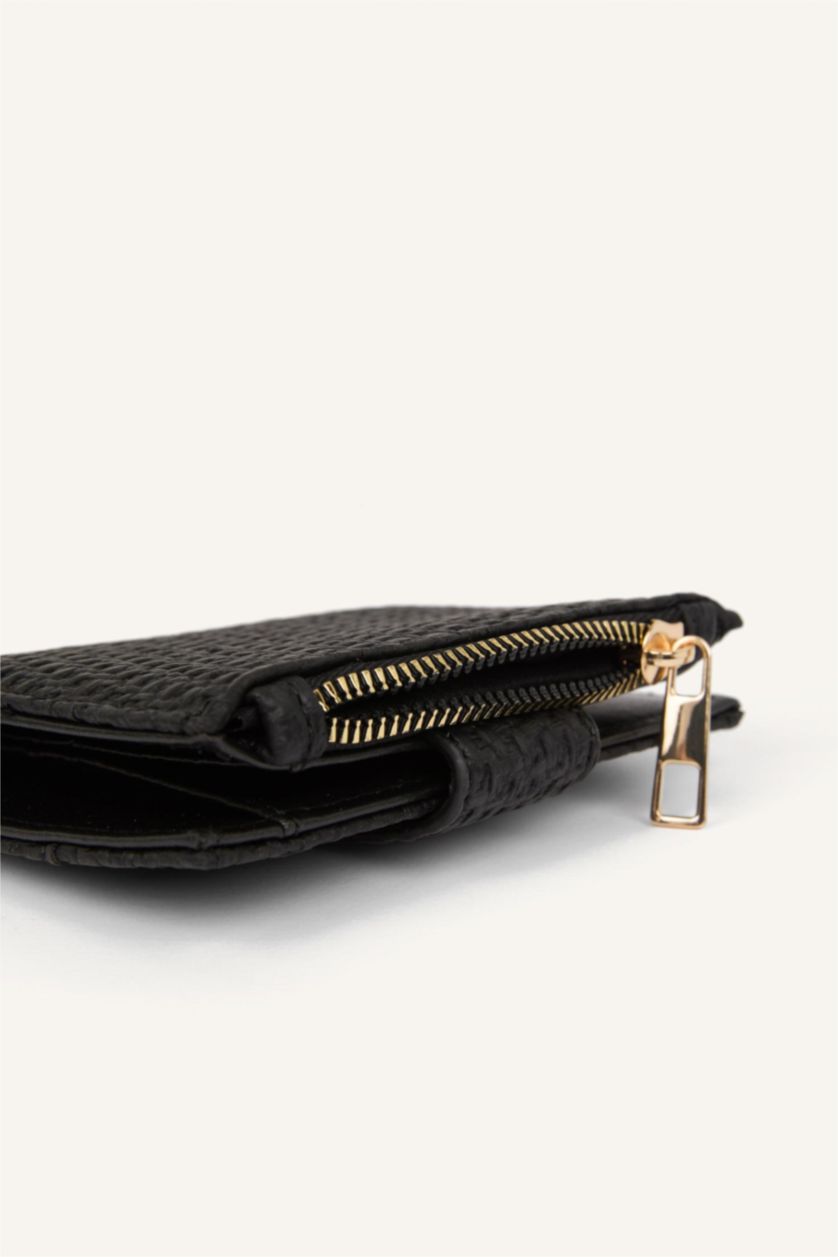 Women Black Woman Faux Leather Wallets