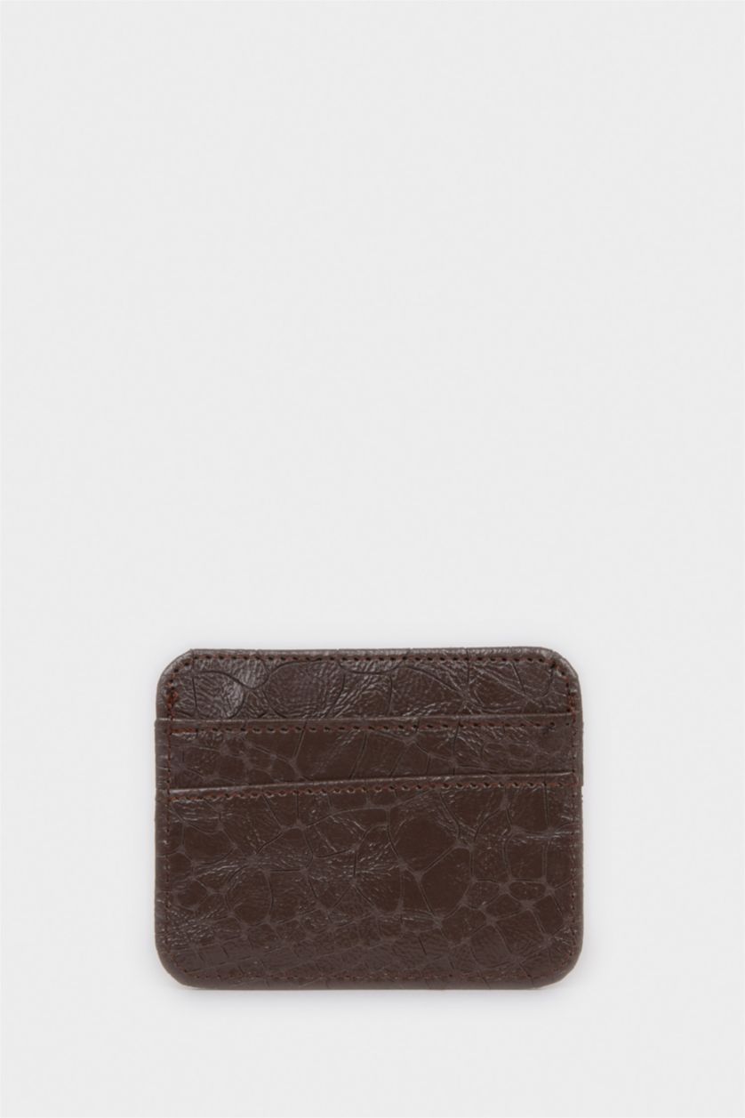 Kadın Kahve Kadın Suni Deri Kartlık