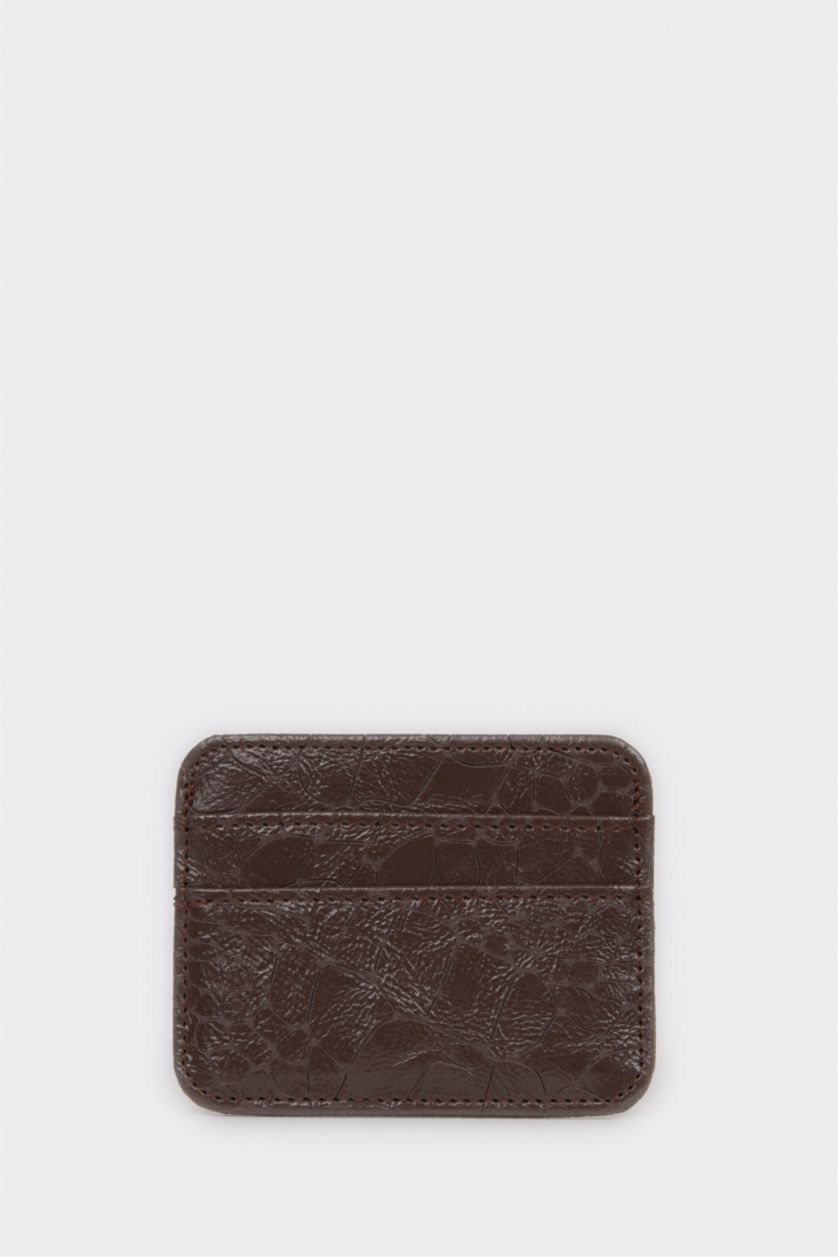 Kadın Kahve Kadın Suni Deri Kartlık