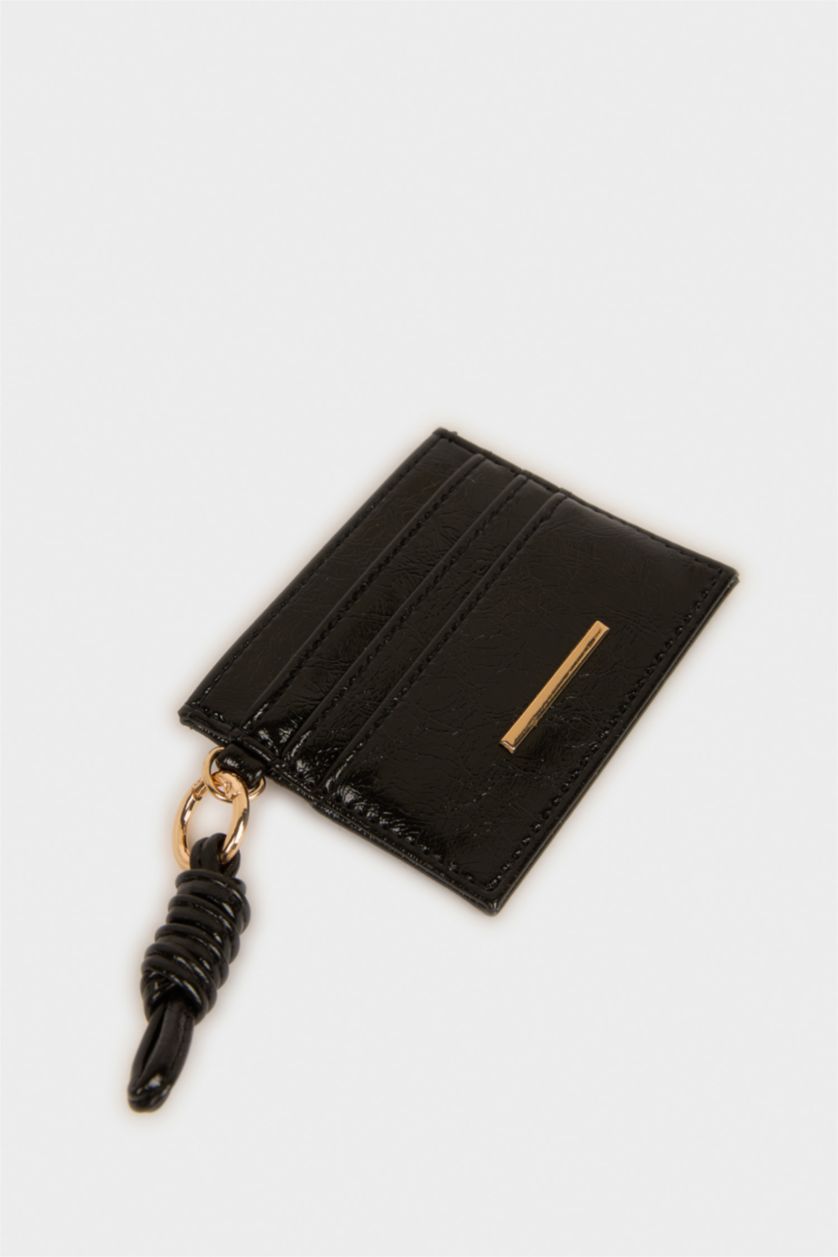 Kadın Siyah Kadın Suni Deri Kartlık