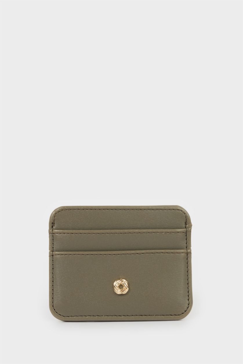 Kadın Yeşil Kadın Suni Deri Kartlık