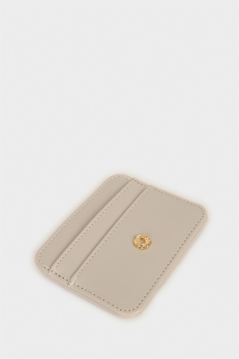 Kadın Gri Kadın Suni Deri Kartlık