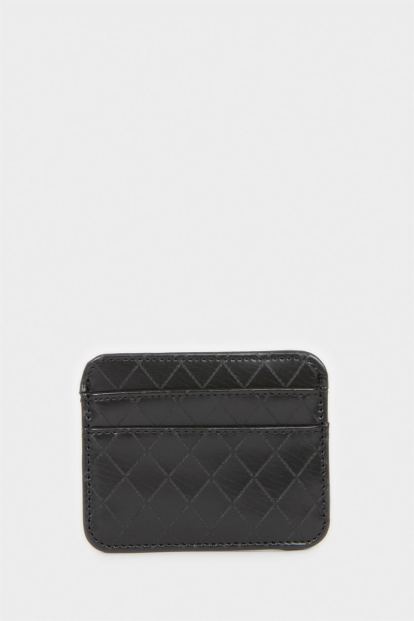 Kadın Siyah Kadın Suni Deri Kartlık