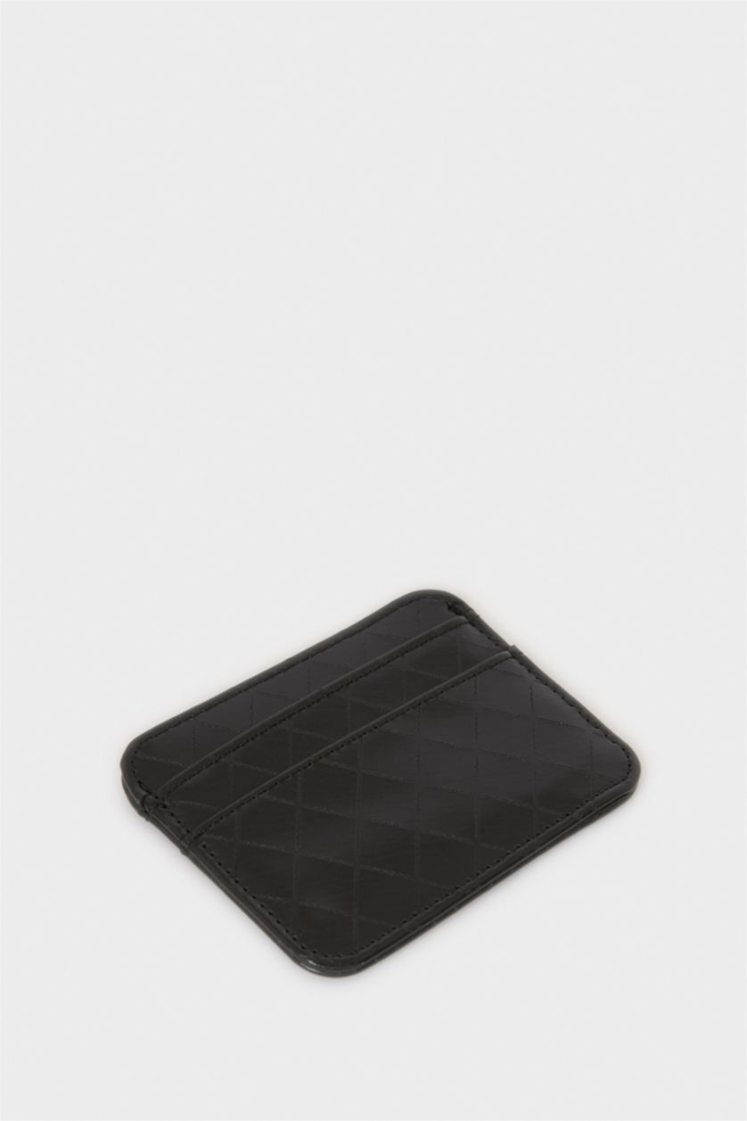 Kadın Siyah Kadın Suni Deri Kartlık