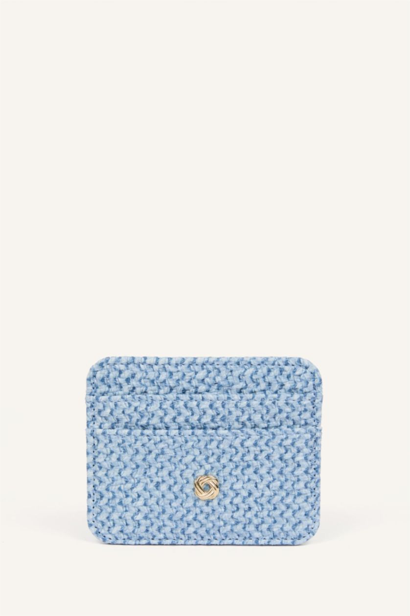 Women Blue Woman Business Card Wallet