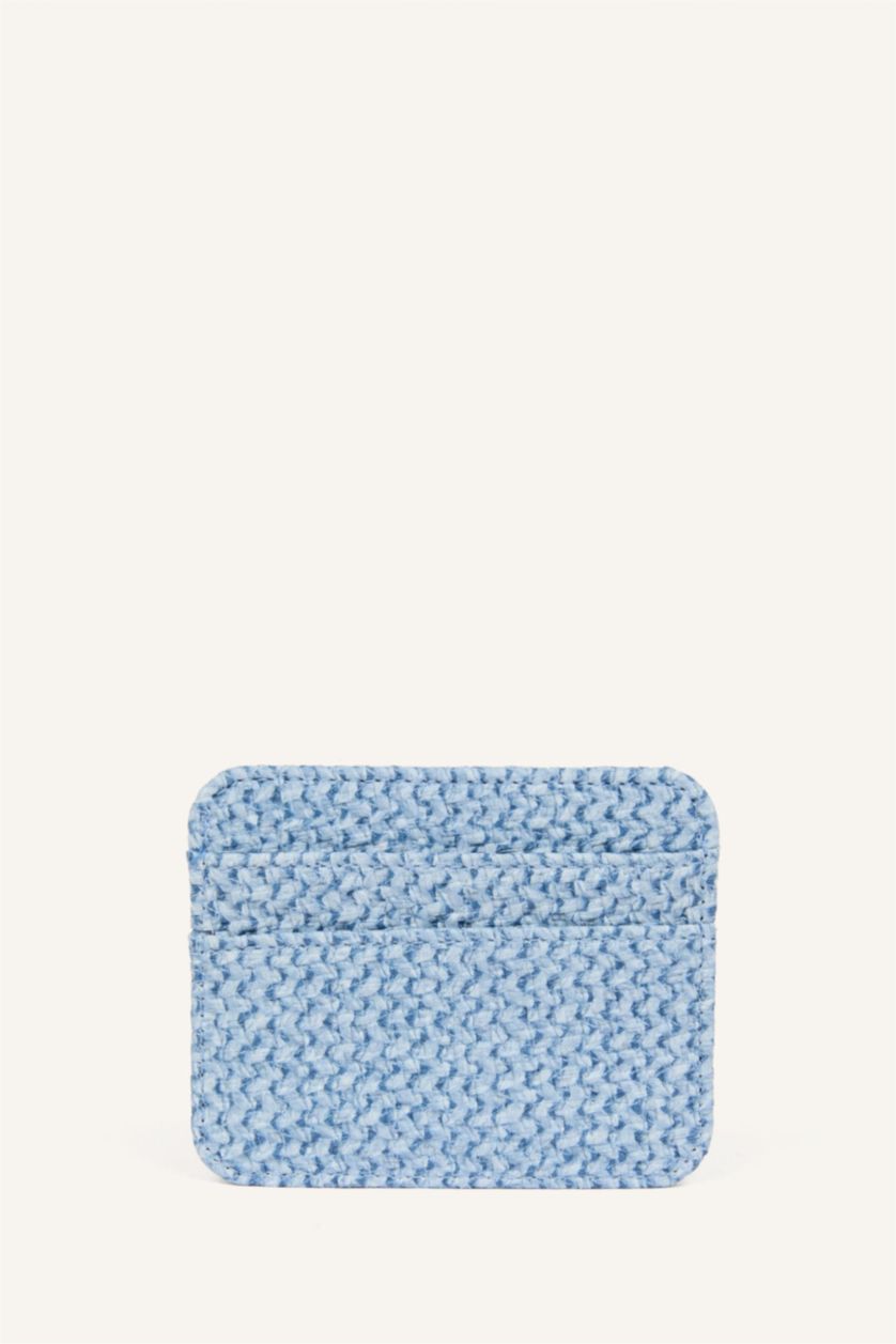 Women Blue Woman Business Card Wallet