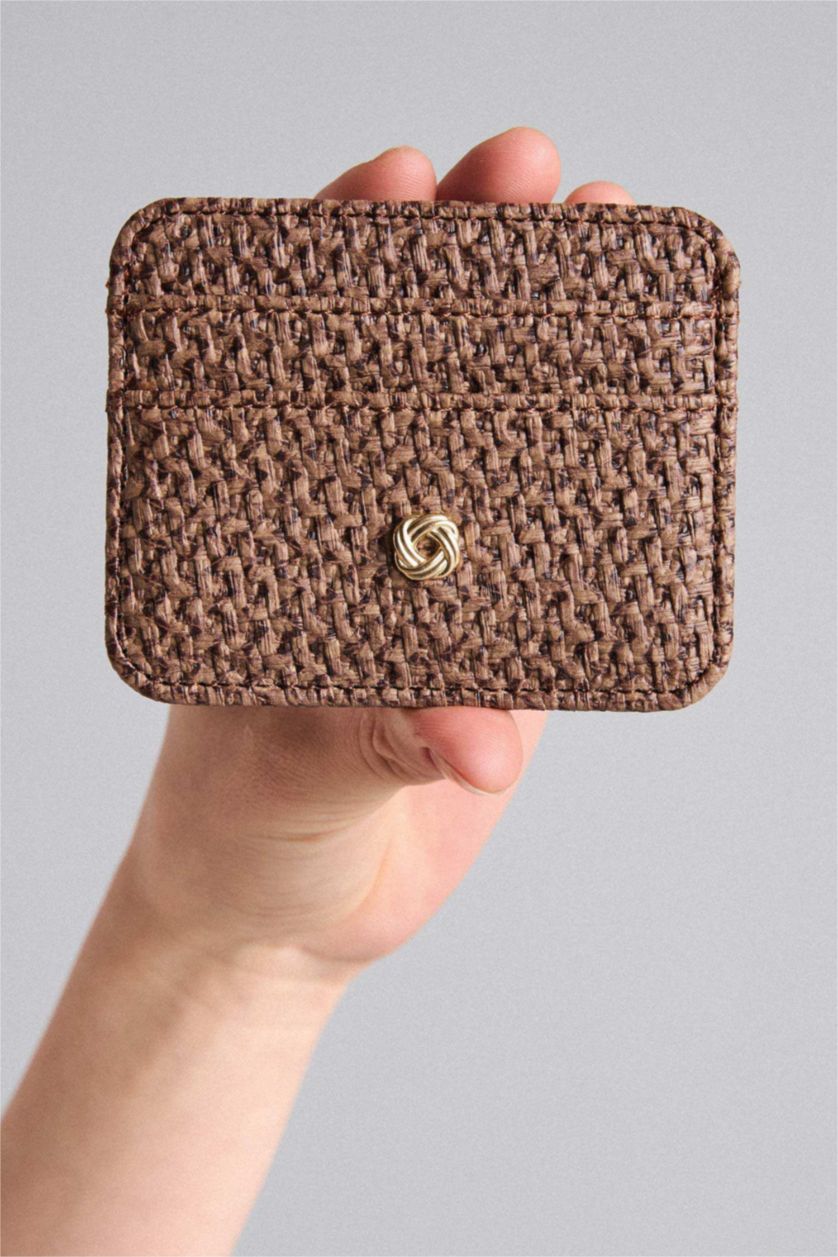 WOMAN Brown Woman Business Card Wallet