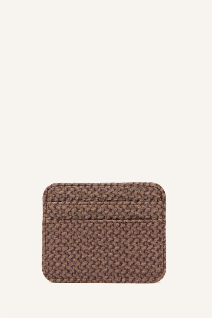 Women Brown Woman Business Card Wallet