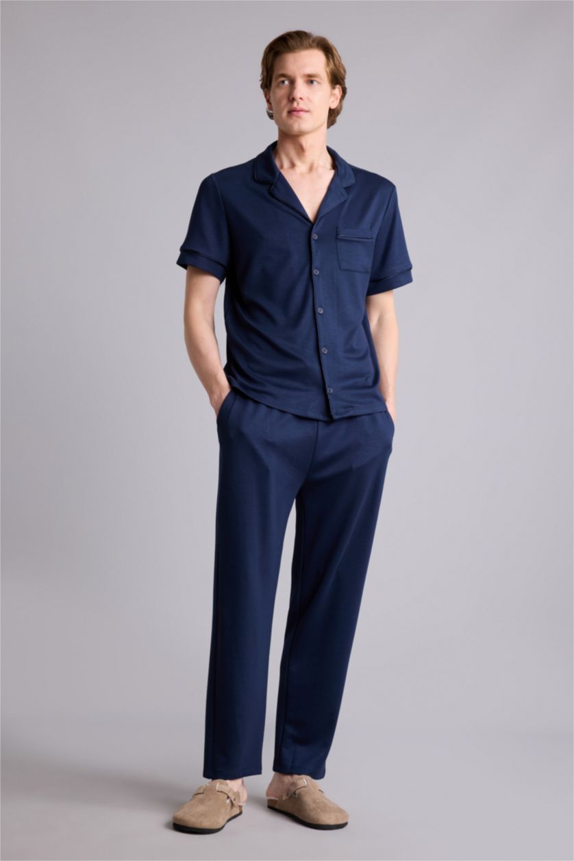 Erkek Lacivert Regular Fit 2'Li Takım