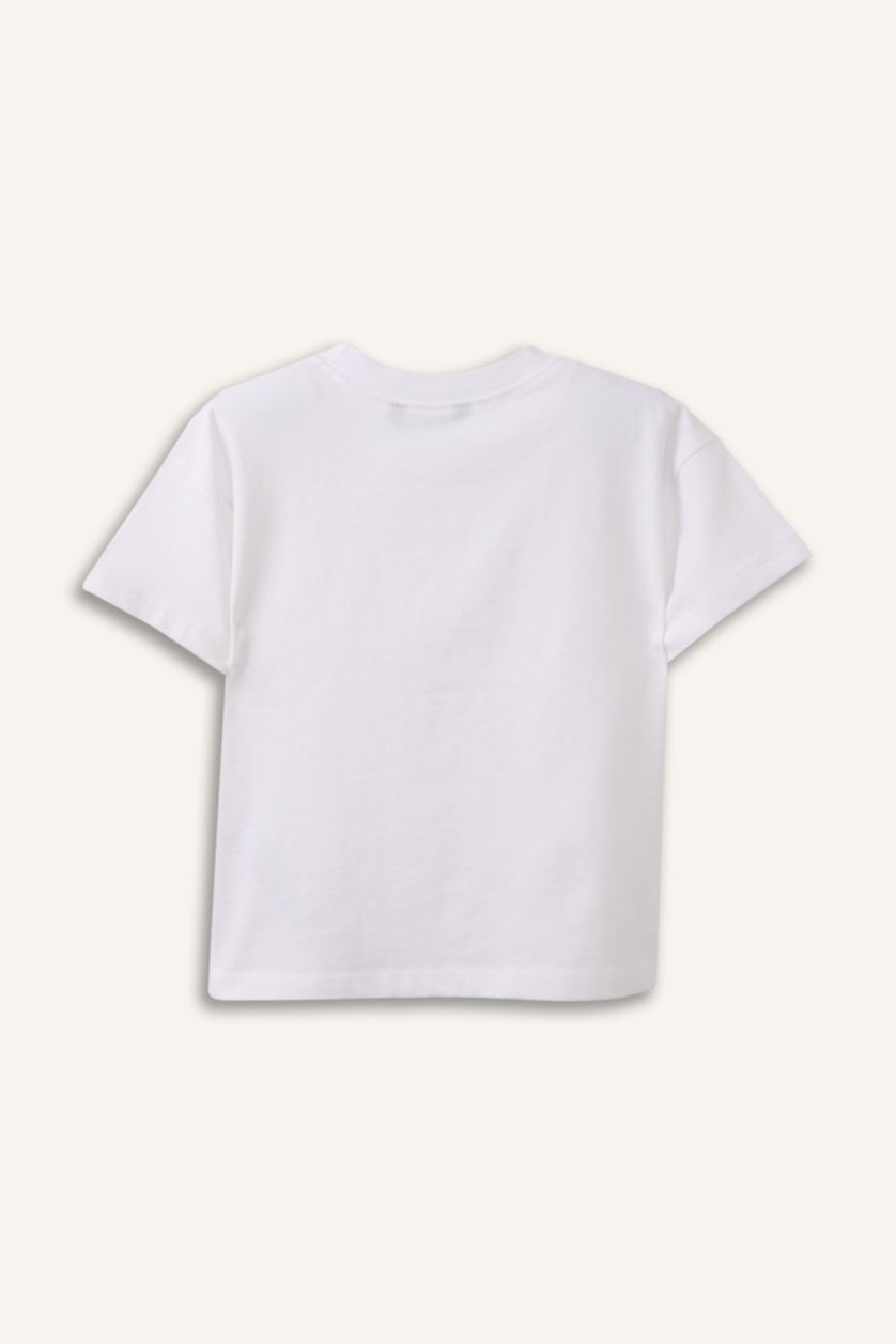 Erkek Bebek Beyaz Ayıcıklı Tişört Erkek Bebek