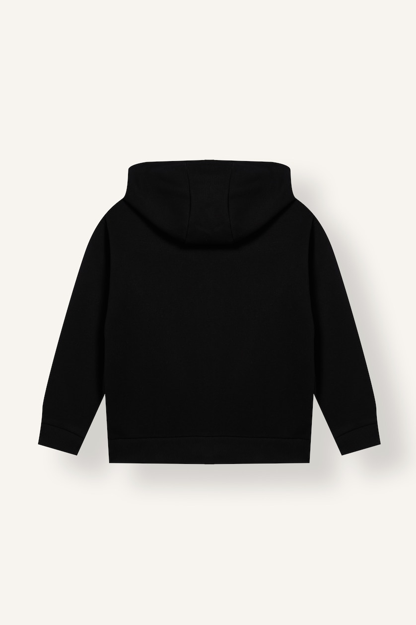 Young Boys - Teen Boys Black Boy Zip-Up Hoodie