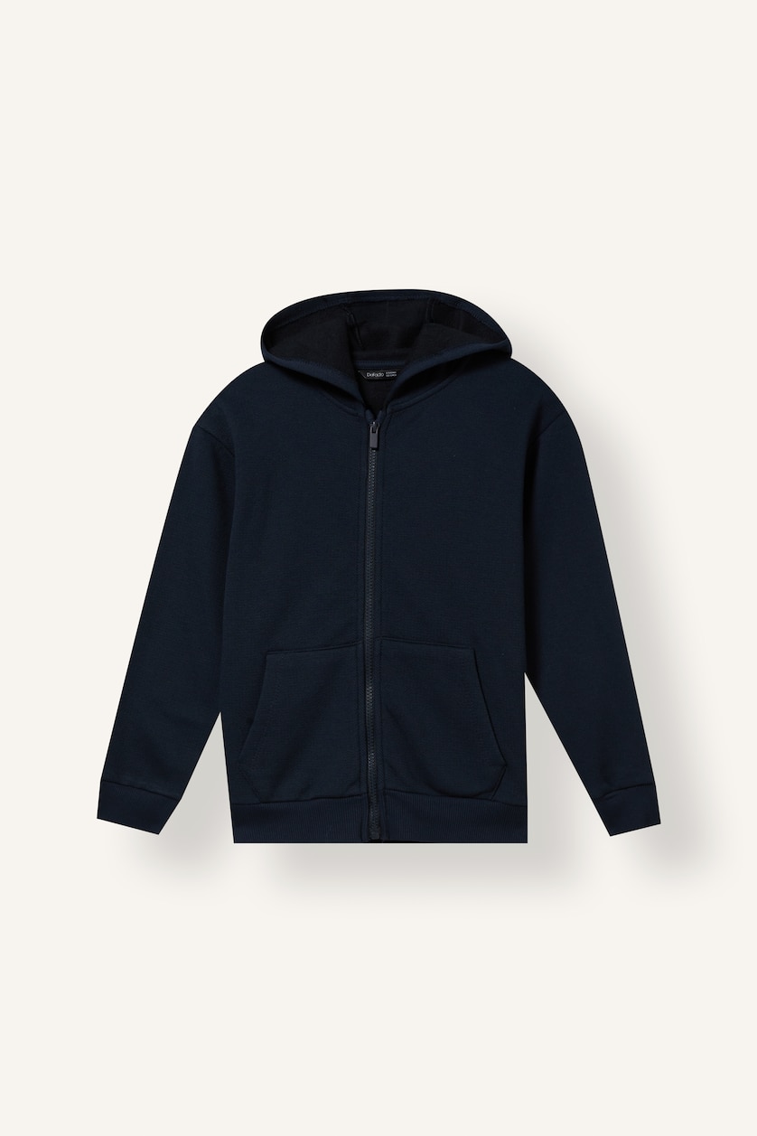 Young Boys - Teen Boys NAVY Boy Hooded Zip-Up Cardigan