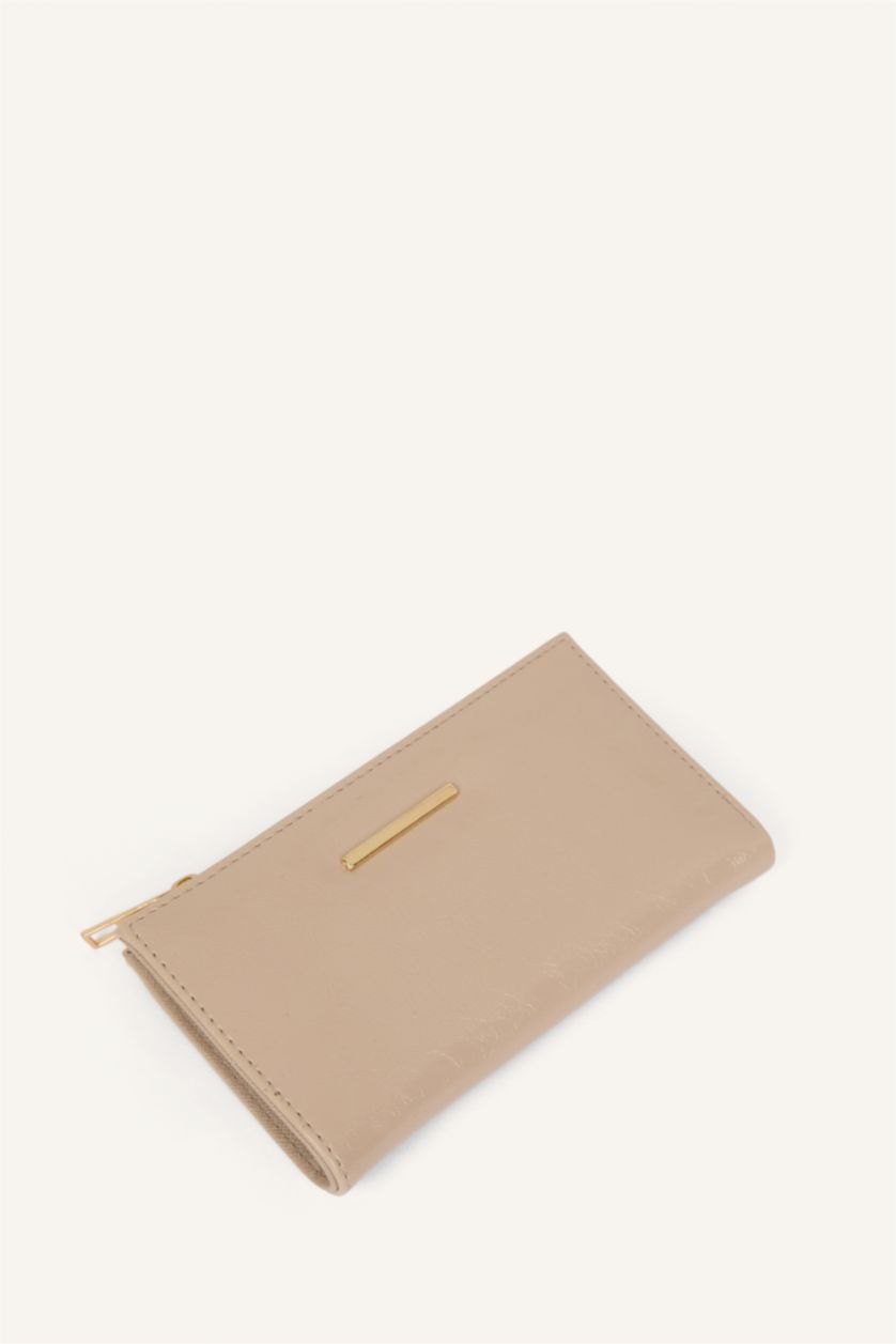 Kadın Kahve Suni Deri Cüzdan