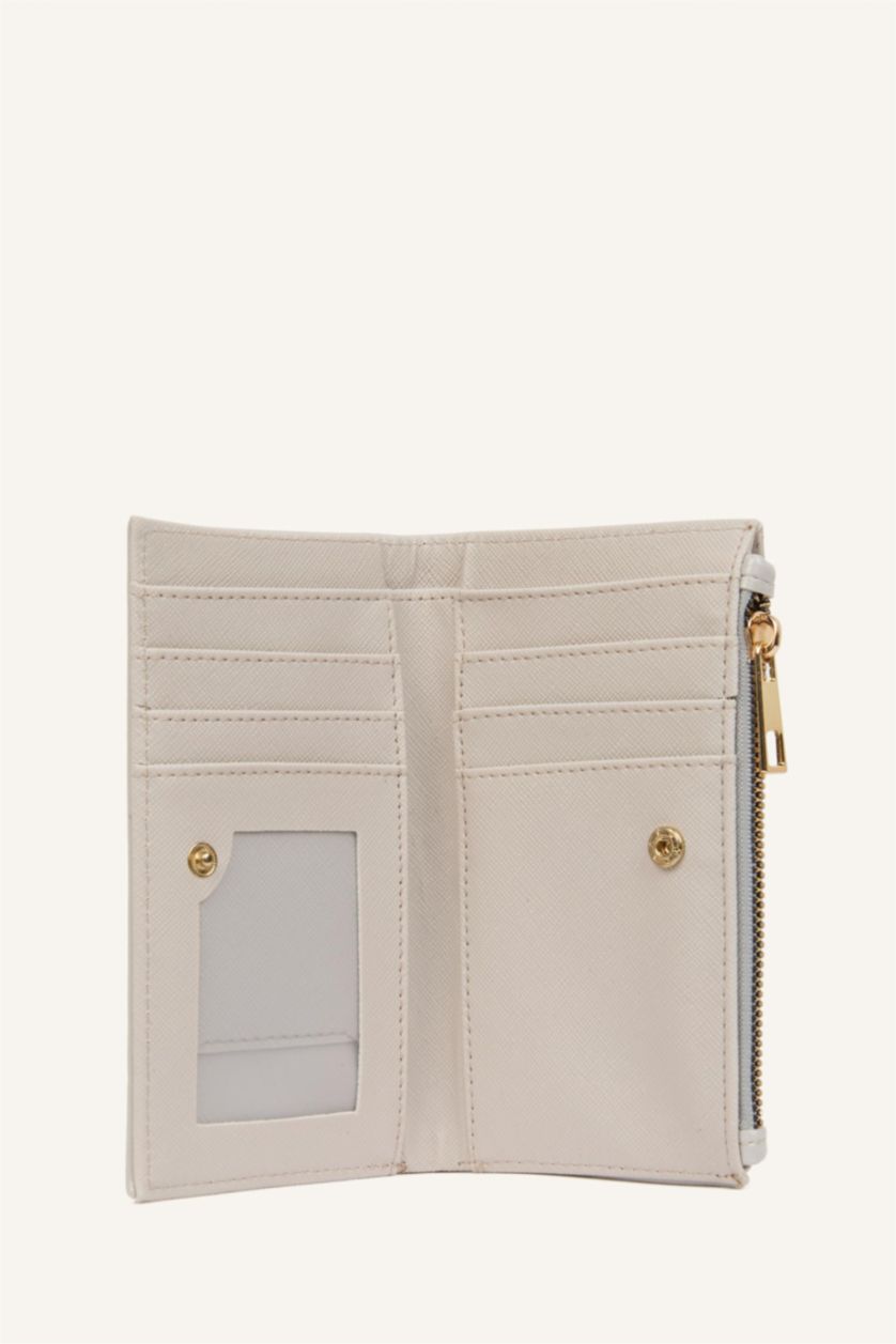 Kadın Gri Suni Deri Cüzdan