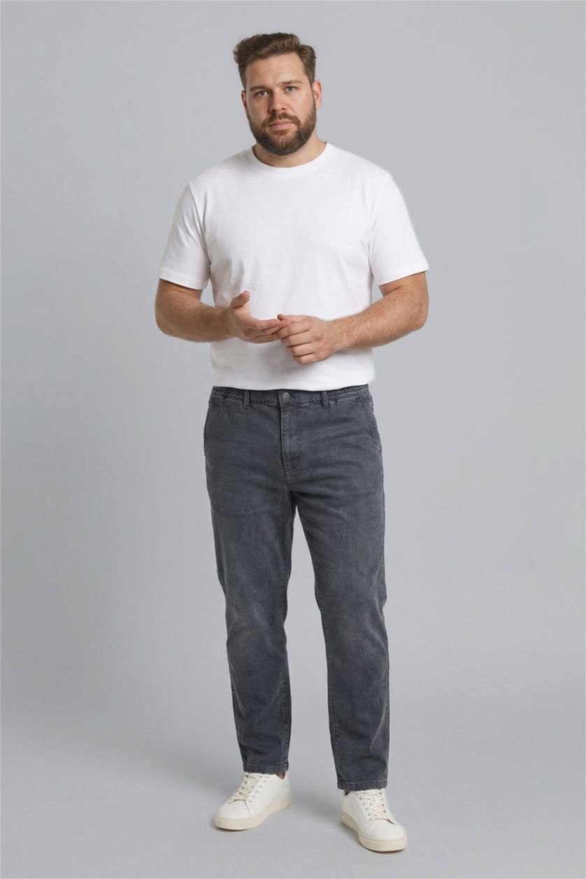 Erkek Siyah Wıde Leg Pantolon