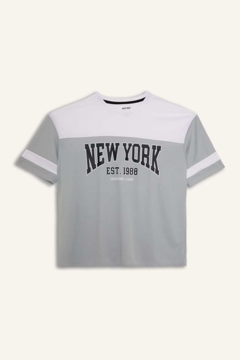 Men Light Grey Oversize Fit Short Sleeve T-Shirt
