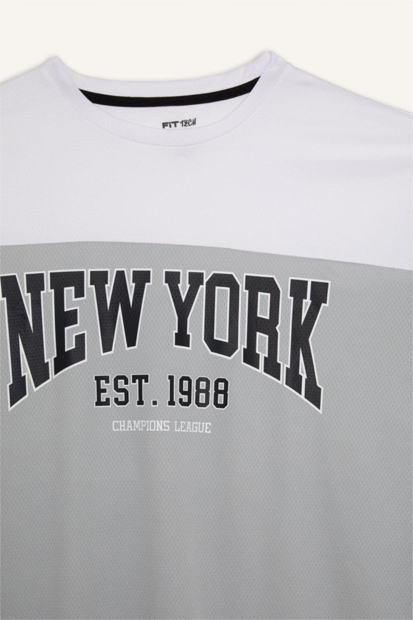 Men Light Grey Oversize Fit Short Sleeve T-Shirt