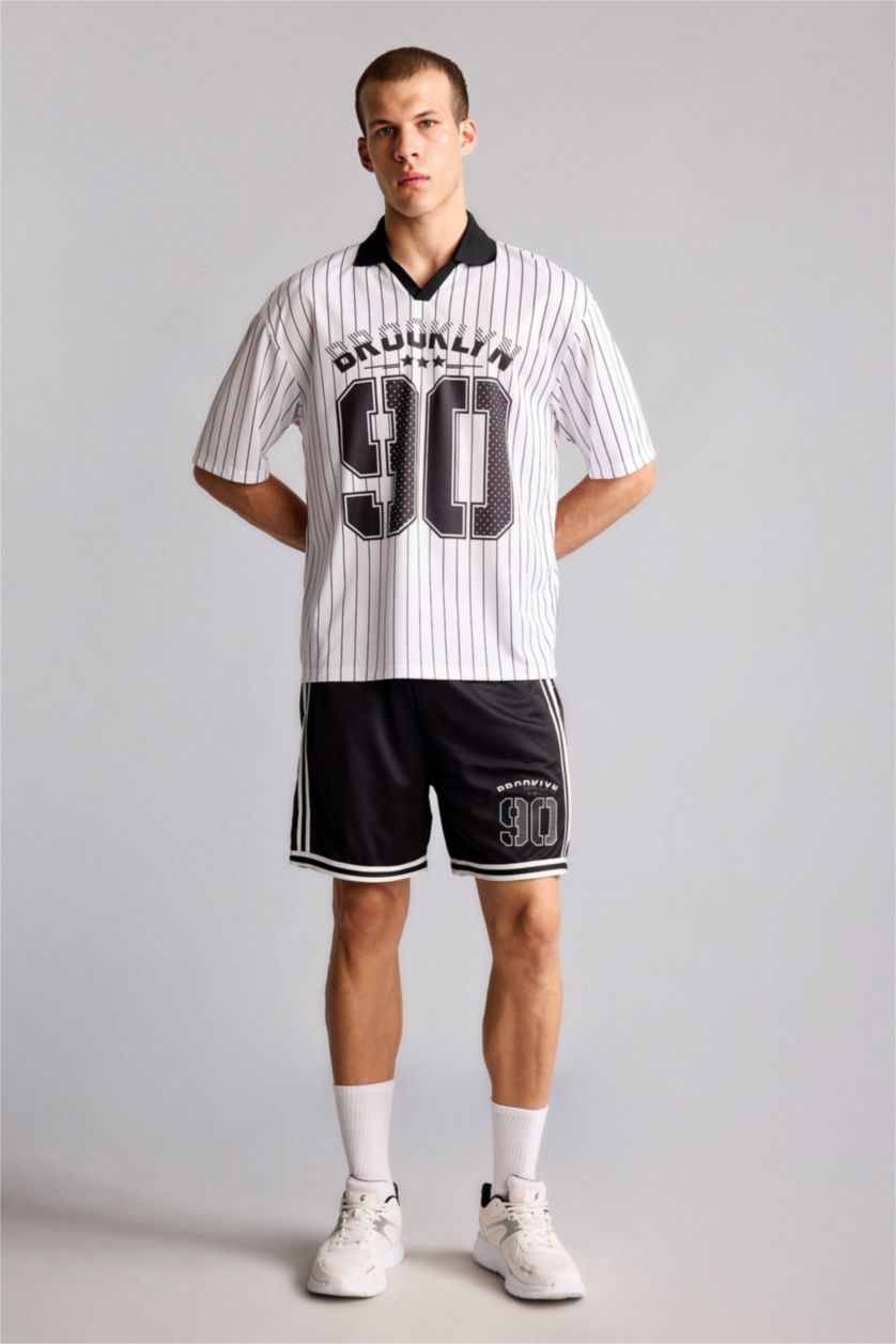 Men Black Loose Fit