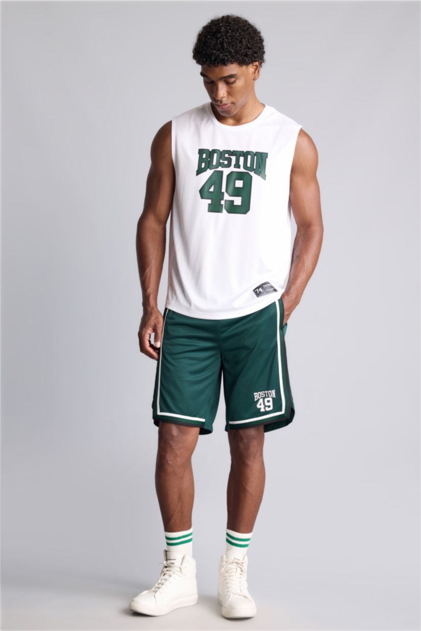 Men Dark Green Standard Fit