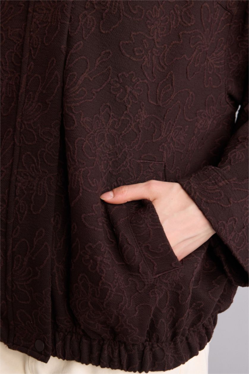 Woman Brown Loose Fit Cardigan