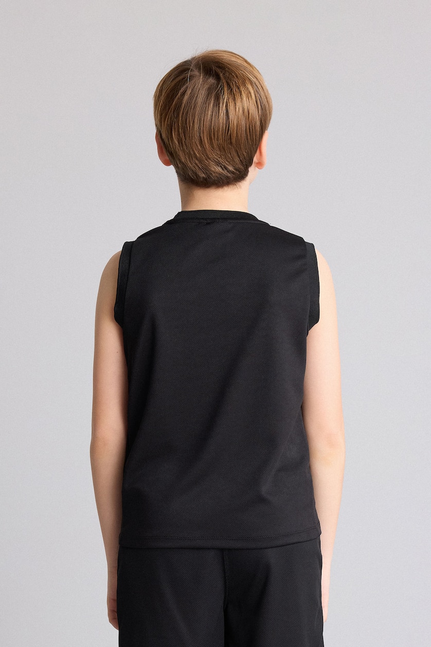 BOYS & TEENS Black Boy Regular Fit NBA Los Angeles Lakers Tulle Tank Top
